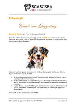 Spenden-Gutschein "Welpe"