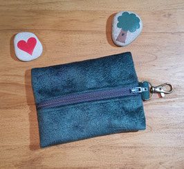 Schlue006) Schlüta Schlüsseltasche aus Upcycling Möbelstoffen in Tannengrün