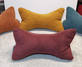 UP1ab) EINZELSTÜCKE: Upcycling Lese- & Entspannungskissen Weinrot