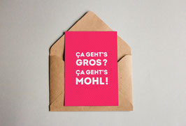 Carte postale 100% Moselle "ça geht's gros"