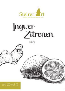 Ingwer-Zitronenlikör