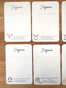 12 Cartes de Vœux Inspirées des Signes Occidentaux