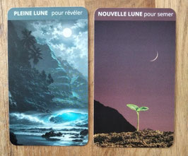 Duo de cartes Pleine Lune & Nouvelle Lune