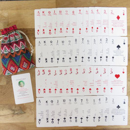 Jeu de 52 cartes avec messages GM