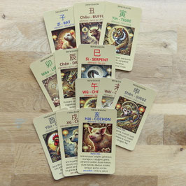 Cartes 12 signes chinois