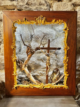Vendu / verkauft: Vieux cadre avec croix