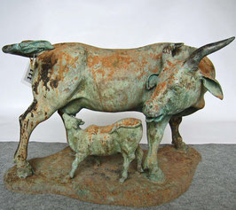 Kuh mit Kalb - H: 55 cm