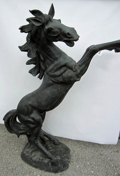 Pferd springend - Bronze - Garten - H: 190 cm