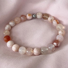 Bracelet en Agate rose
