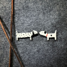 Keramik-Anstecker | Hund & Katz