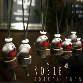 ROSIE Rotkehlchen | Glasperlen-Anhänger