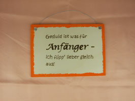 Statement Geduld