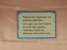 Statement positiv Denken