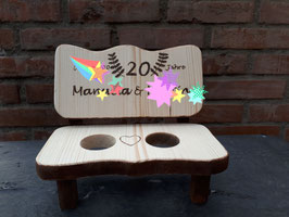 Schnapsbankerl aus Holz