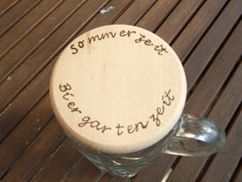 Maßkrugdeckel "Sommerzeit - Biergartenzeit"