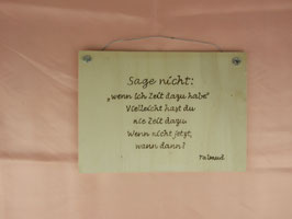 Statement wertvolle Zeit