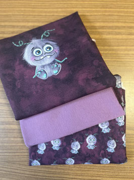 French-Terry Paket Monster Moods beere
