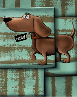 French Terry Panel Thorsten Berger " Dachshund Berny"