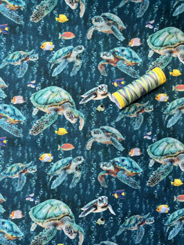 Baumwoll -Patchworkstoff Meeres-Schildkröten