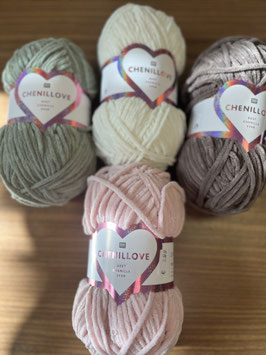 RICO Chenillove Pastellfarben 100g