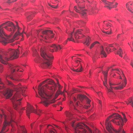Patchworkstoff Rote Rosen