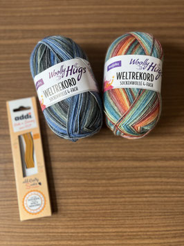 Sockenwolle 4-fädig Woolly Hugs Weltrekord