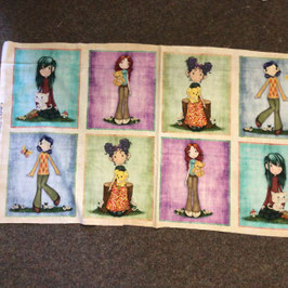 Patchwork-Panel Ninette Mädchen 60x112