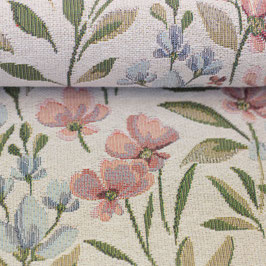 Deko-Gobelin Blumen pastell