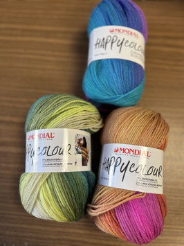 Farbverlaufs-Wolle Mondial "Happy Colour " 100g