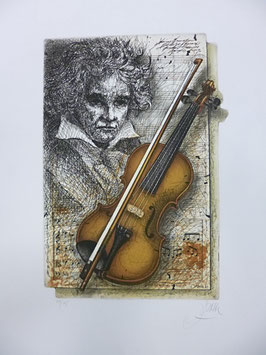 Udo Nolte - Abstrakte Komposition mit Beethoven