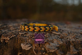 Halsband Knopf Kunterbunt mit Biothan Adapter