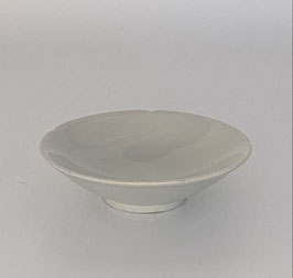 森岡由利子　白磁 輪花浅鉢 28