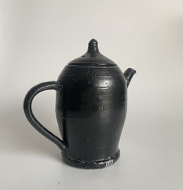 森岡成好 黒釉 コーヒーポット
