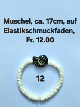 Armband Nr. 12, Muschel, ca. 17cm
