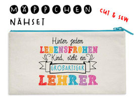 DIY Nähkit Mäppchen/Etui/Reissverschlusstäschli LEHRER