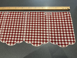 Neu: rot-weiss karierter Kurzvorhang blickdicht
