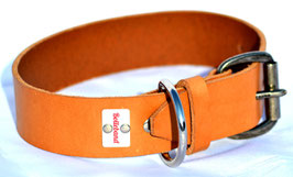 Lederhalsband Simple 3 cognac