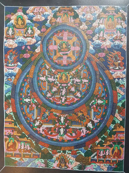 Hangemaltes Ölbild aus Tibet