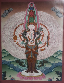 Hangemaltes Ölbild aus Tibet