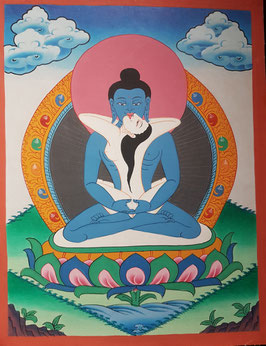 Handgemaltes Ölbild aus Tibet
