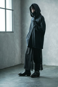 １区：忍　フェイスマスク付き裏毛パーカー (FLEECE HOODY WITH FACE MASK)