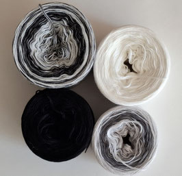 WINTER-ZEIT Strickset Leuchtturm-Poncho mit Flausch 4-fädig 1225m