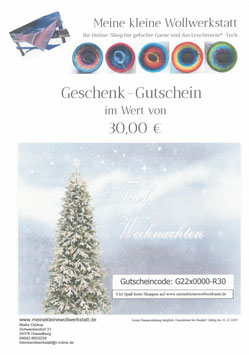 Gutschein im PDF-Format zum Ausdrucken [Design Weihnachten]