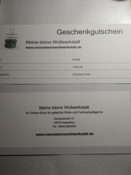 Gutschein per Postzusendung