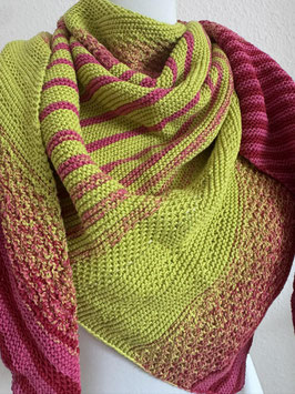 FRÜHLINGSERWACHEN mit KIWI Strickpaket Leuchtturm-Tuch