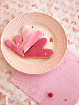 Herzcookies zum Valentinstag - Versand per Post für am 14. Februar 2024.