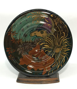 Rozenburg Earthenware wall plate, The Hague, The Netherlands, 1899