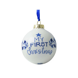 Christmas ball My first Christmas 7 cm