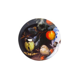 Wall plate Coal Tit in still live 20,5 cm