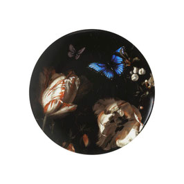 Wall plate Tulips and Butterfly 31 cm